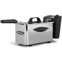 Orbegozo Profi-Fritteuse FDR 16, Einstellbarer Thermostat, 1,5 L, Leuchtanzeigen, Cool-Touch-Griff, Kabelaufwicklung, Edelstahl, 1500 W