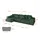 altdecor Ecksofa Cord mit Schlaffunktion 2-Sitzer Grün