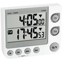 TFA-Dostmann 38.2025 Küchen-Timer Digitaler Küchentimer Weiß