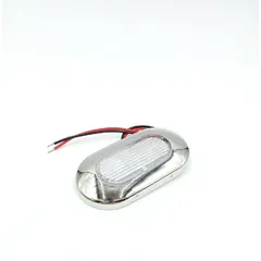 Nikou Einstiegsleuchten für Boote, 12 V LED Weiß Rechteckig Marine Boot Yacht Licht Wohnmobil Leuchten Deckenleuchten aus Edelstahl, für Boote D...