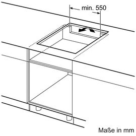 Bosch HERDSET BOSCH Einbau-Backofen Serie 6 PYROLYSE + Induktionskochfeld Bratsensor autark 60cm - Schwarz
