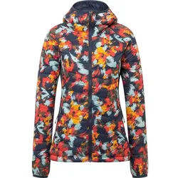 COLUMBIA Damen Jacke Powder PassTM Hooded Jacket, Nocturnal Typhoon Blooms, Nocturnal, XS