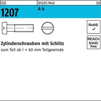 Hörger & Geßler Zylinderkopfschraube ISO 1207 M3 x 8 A4 200 Stück