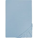 Biberna 0077155 Jersey 180 x 200 - 200 x 200 cm blau