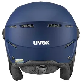 Uvex Instinct Visor - Skihelm mit Visier für Damen und Herren Helm Navy matt 59-61 cm
