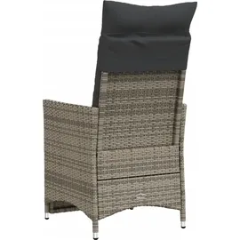 vidaXL Gartensessel 59 x 59 x 92 cm grau