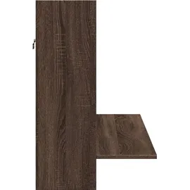 vidaXL Wand-Schreibtisch Braun Eichen-Optik 105x48x75 cm Holzwerkstoff