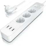 Steckdosenleiste Mehrfachsteckdose Steckerleiste 3680W, 3-fach - Bearware