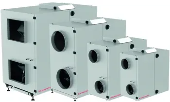 Exhausto Lüftungsgerät VEX 150 CF ? DN 400mm ? 3x400V ? WRG ? PWW-Heiz ? EC IE5 ...