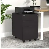Makika Rollcontainer 39x50x60 cm Schwarz