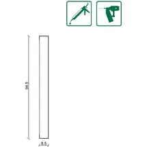 FN Neuhofer Wandleisten Shaker Style 6 St. 118 x 9,45 x 0,85 cm
