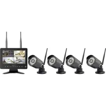 Sygonix SY-6330456 Funk-Überwachungskamera-Set Mehrfarbig