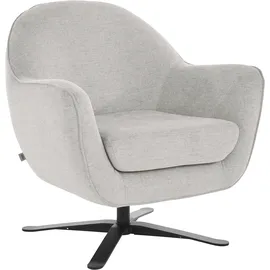 Andas Drehsessel »Stavre, Loungesessel mit Drehfunktion« in moderner Optik, mit elegantem Drehfuß silberfarben