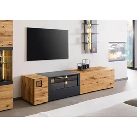 MASSIVMOEBEL24.DE Kitzbühel Lowboard 220x52x52 cm Natur Geölt/Lackiert Holz
