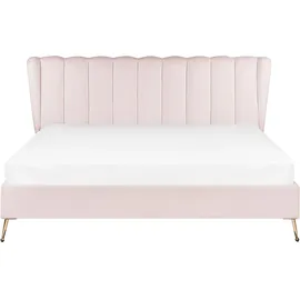 Beliani Miribel 180 x 200 cm Rosa Gold