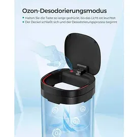 Songmics Mülleimer 50,0 l schwarz