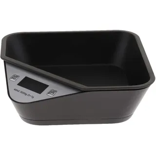 perfk Tierwaage Digitalwaage für Kleine Hunde, oder Kleintiere bis 5kg, Schwarz