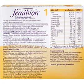 Procter & Gamble Femibion 1 Frühschwangerschaft Tabletten 2 x 28 St.