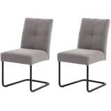 Woodford Schwingstuhl im 2er Set Tabby , braun , Maße (cm): B: 50 H: 91 T: 49.0