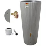 4rain Vaso 2in1 Decor Regenspeicher 220 l zinkgrau