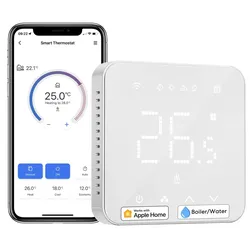 MEROSS Smart Thermostat MTS200BHK-EU, WLAN, für Fußboden / Heizkörpersteuerung