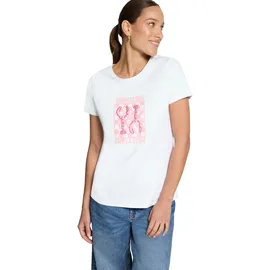 Zero Printshirt Patch Weiß/Rosé 42