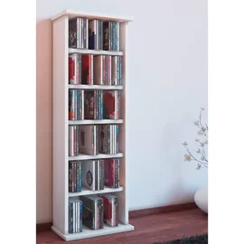 VCM Standregal 40 x 30 x 180 cm Weiß