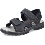 Rieker Herren Sandalen 25053, Männer Sandalen,Sommerschuhe,Freizeitschuhe,offene Schuhe,Strandschuhe,bequem,schwarz (00),42 EU