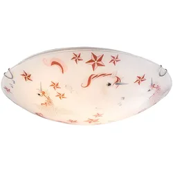 Kinder Deckenlampe, Einhorn, rosa-weiß, 40 cm, NATALIE