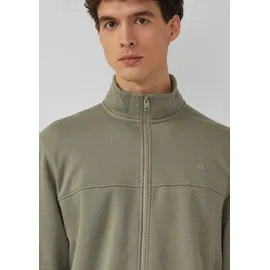 s.Oliver Sweatshirt-Jacke mit Stehkragen und Eingrifftaschen - olive - L