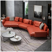 JVmoebel Ecksofa, Wohnlandschaft Garnitur Design Modern Sofa Ecksofa Sofa U-Form rot