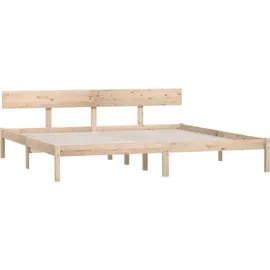 vidaXL Massivholzbett 180 x 200 cm H2 Braun
