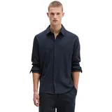 Marc O'Polo "aus weicher Bio-Baumwolle", Herren, Gr. XXL, schwarz (schwarz navy), Obermaterial: 100% Baumwolle, unifarben, regular fit, Shirts Blusenshirt