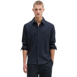 Marc O'Polo "aus weicher Bio-Baumwolle", Herren, Gr. XXL, schwarz (schwarz navy), Obermaterial: 100% Baumwolle, unifarben, regular fit, Shirts Blusenshirt