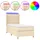 vidaXL Boxspringbett 90 x 200 cm Creme