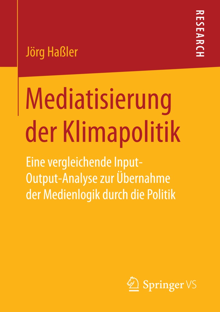 Mediatisierung Der Klimapolitik - Jörg Haßler  Kartoniert (TB)