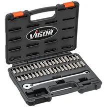 VIGOR Ratschenschlüssel Bit Satz V7784 3/8 Zoll 40-teilig