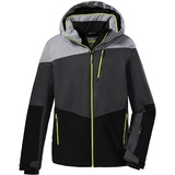 KILLTEC Jungen Ksw 161 Bys Jckt Skijacke Funktionsjacke mit Kapuze und Schneefang, graumelange, 164 EU