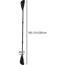 TRIZAND 2in1 SUP & Kajak Paddel 163–229 cm schwarz