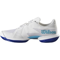 Wilson Herren KAOS Swift 1.5 Clay Sneaker, White/Blue Atoll/Lapis Blue, 42 EU