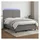 vidaXL Boxspringbett 140 x 200 cm LED Dunkelgrau