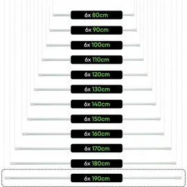 Kadax Deckenwäschetrockner, Wäschetrockner für die Decke 6x190/weiß
