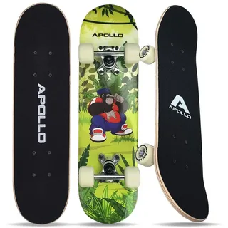 Apollo 61 cm Kinderskateboard - Gorilla Tom grün|violett 61 CM