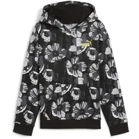 Puma ESS+ Class ACT AOP Hoodie FL G, Mädchen Schweiß, PUMA Black, 681769