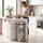 Homcom Mülleimer 50 l Silber