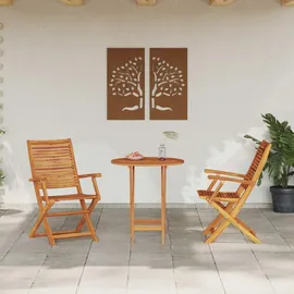 vidaXL Bistroset 3-tlg. Braun