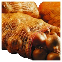NOOR Raschelsäcke (50kg) aus PP/PE Stoff (60 x 100cm) I 10er Pack braune Gemüsenetze für Obst- & Gemüselagerung I Grobe Maschen für optimale Belüftung