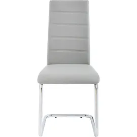 INOSIGN Freischwinger »Adora« (Set) 4 Stk.(2 oder 4 Stück) Bezug in Kunstleder, verchromtes Metallgestell grau