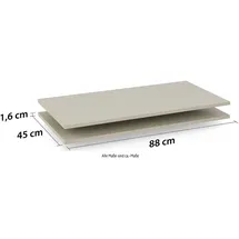 Rauch Einlegeboden 2er Set 88 cm x 1,6 cm