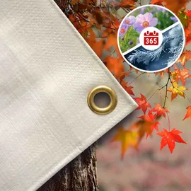 Zill Abdeckplane 280 g/m2, 5x8m (40m2) weiß 280g|m2 Typ 440508 - Weiß